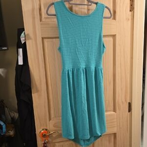 O'Neill Back Cutout Sleeveless Teal Dress